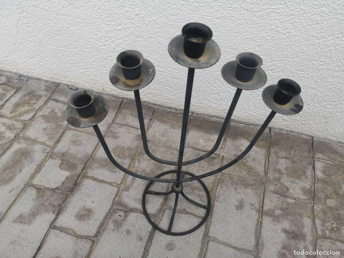 Vintage: Candelabro de lat&oacute;n - Foto 3