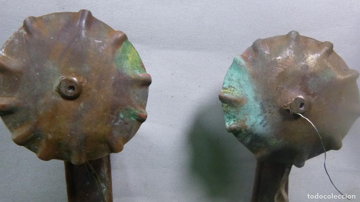 Vintage: LOTE DOS CANDILES DE ACEITE Y MECHA - Foto 2