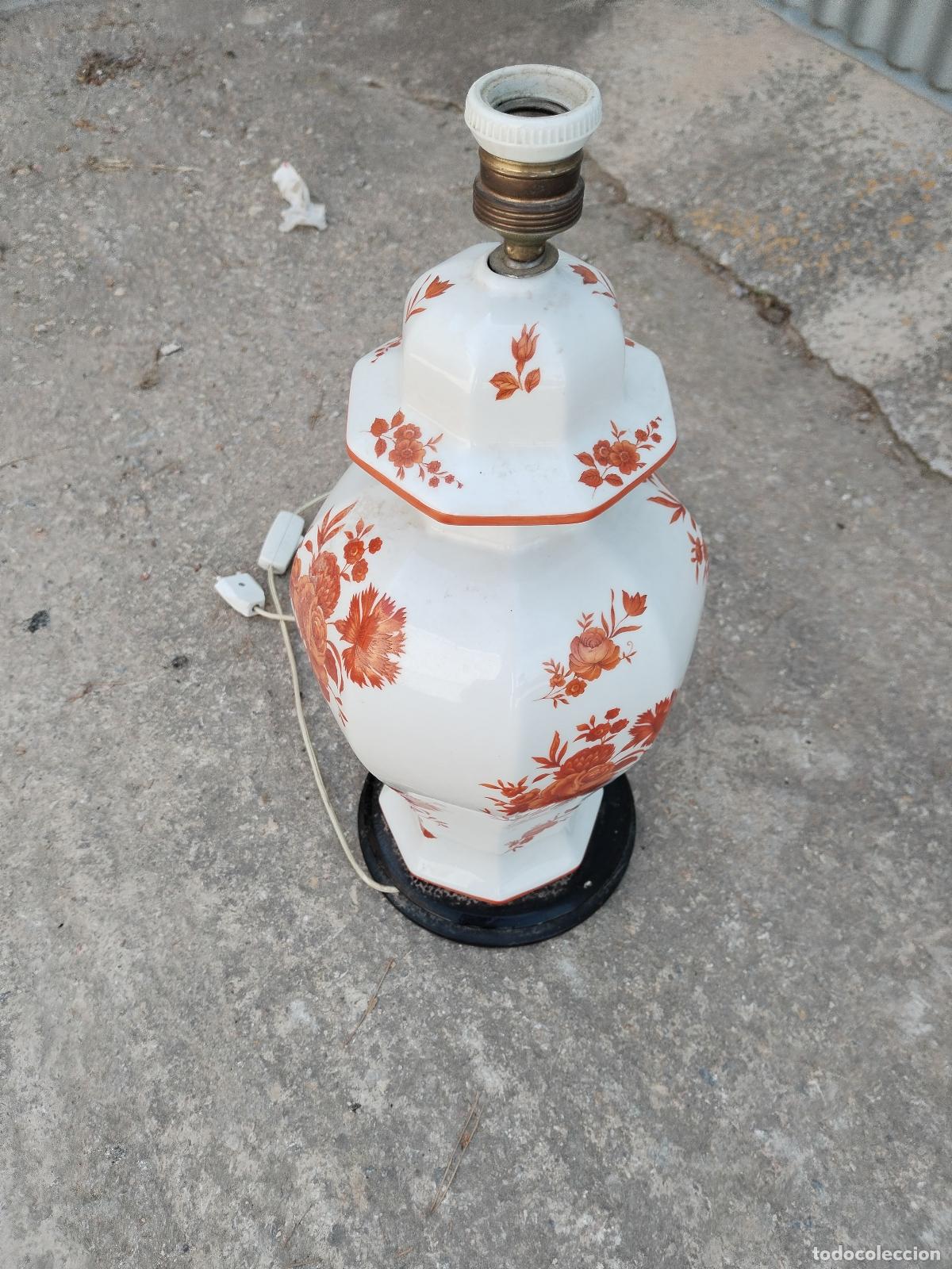 Vintage: lampara sobremesa de ceramica - Foto 2
