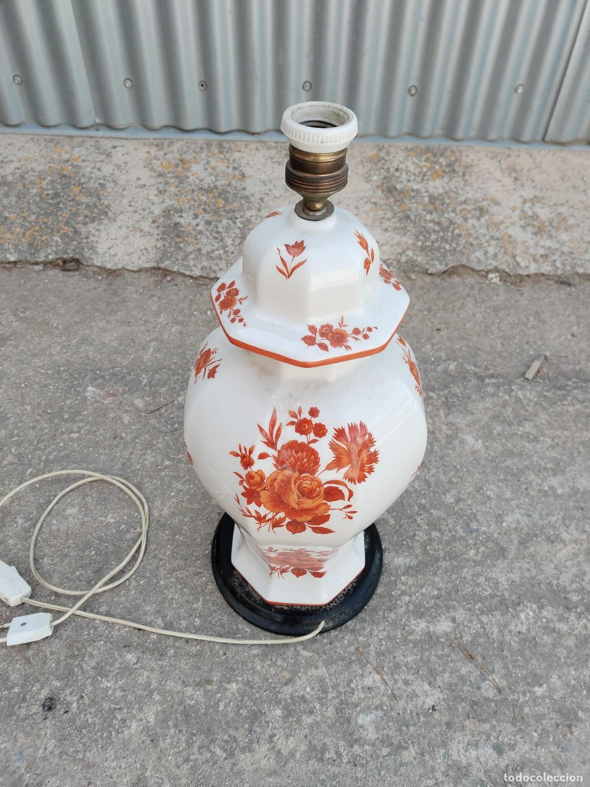 Vintage: lampara sobremesa de ceramica - Foto 3