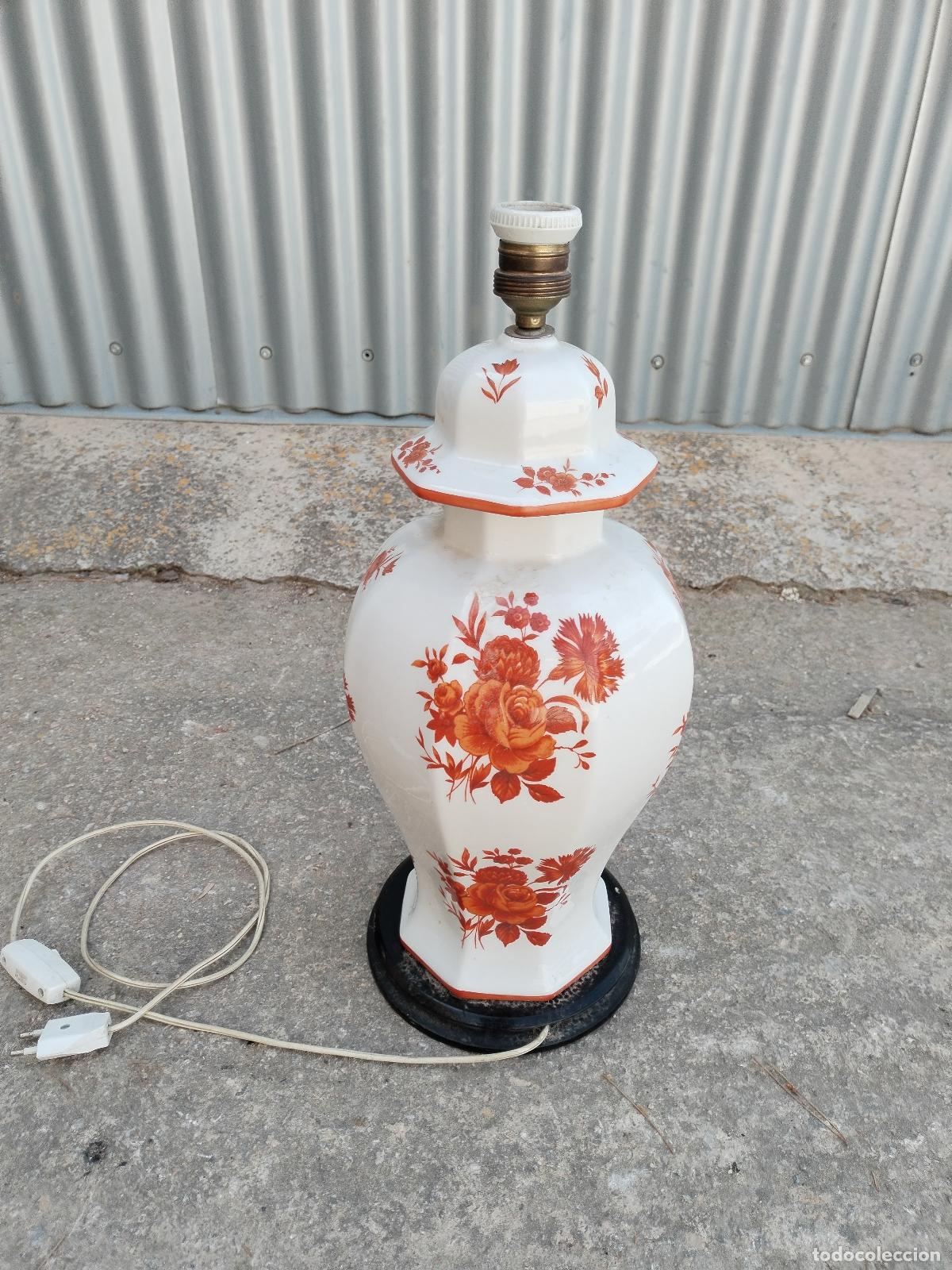 Vintage: lampara sobremesa de ceramica - Foto 4