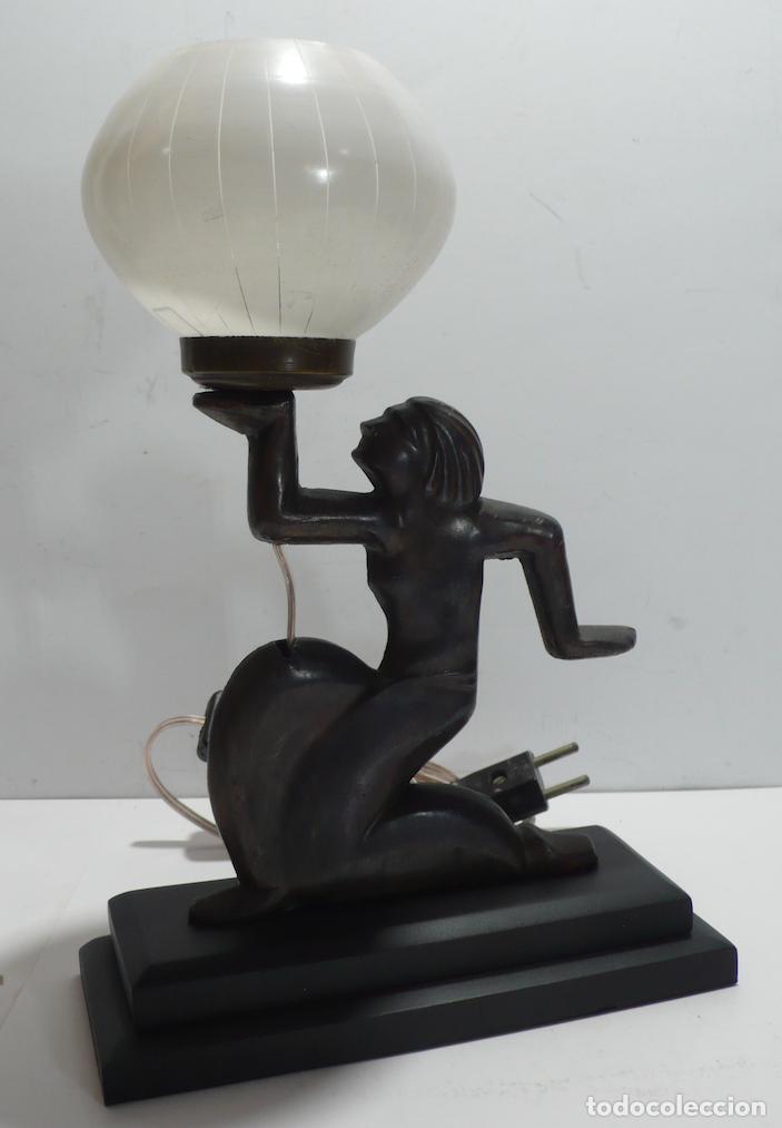 Vintage: LAMPARA DE SOBREMESA ART-DECO - Foto 1