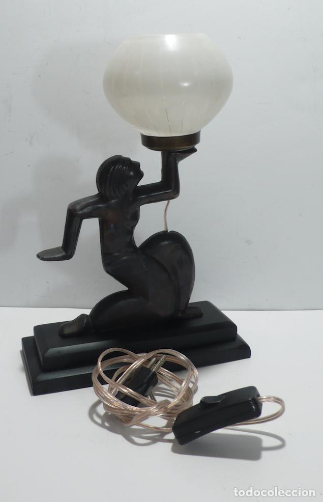 Vintage: LAMPARA DE SOBREMESA ART-DECO - Foto 3