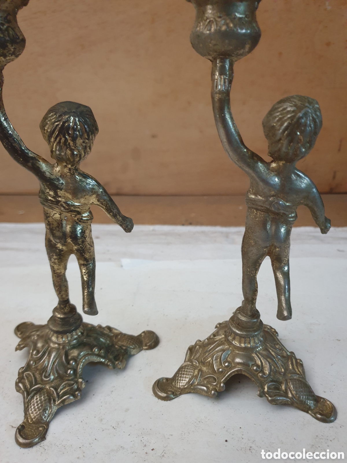Vintage: PAREJA NI&Ntilde;OS PORTAVELAS - Foto 5