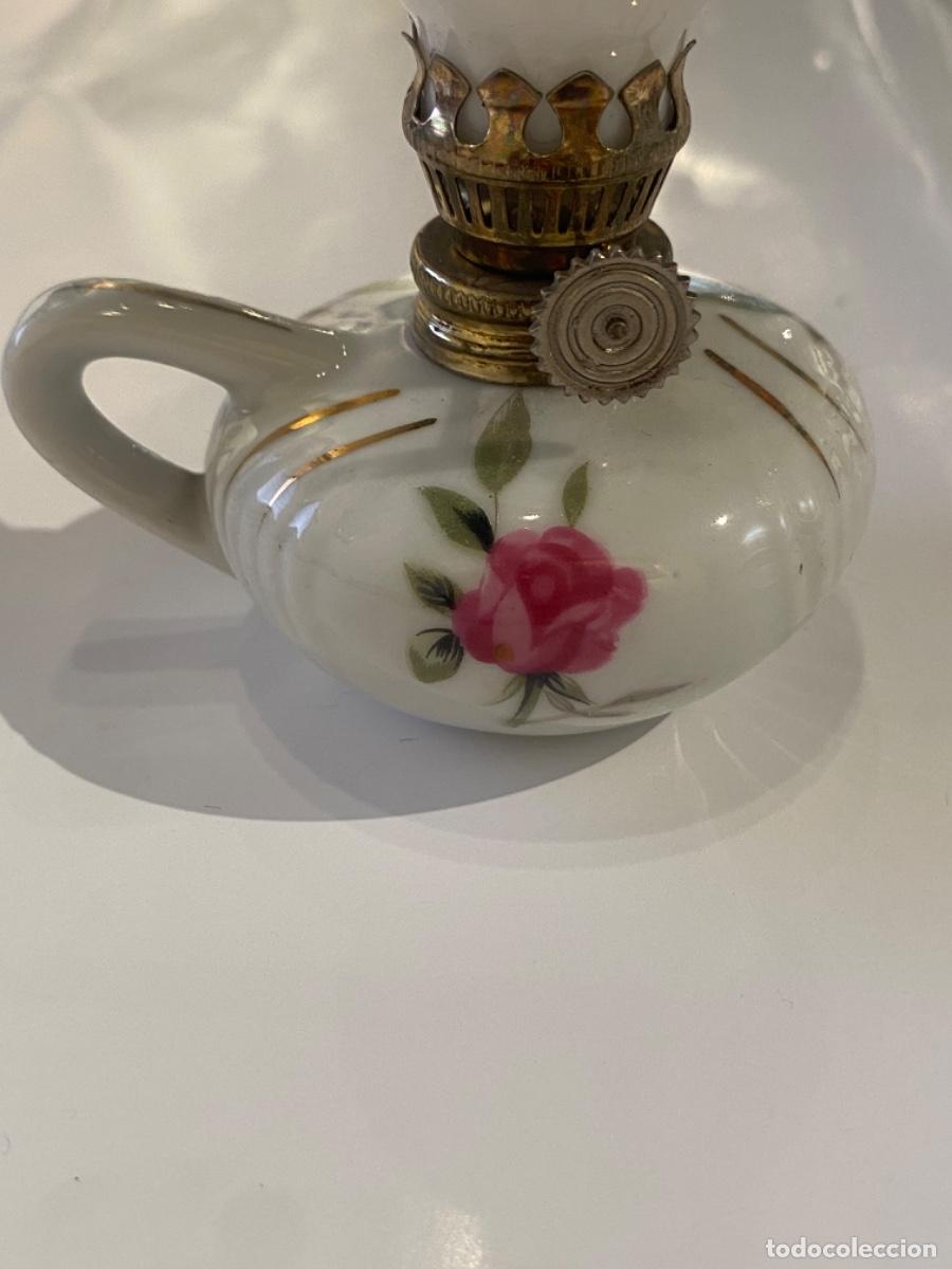 Vintage: L&aacute;mpara de Porcelana Peque&ntilde;a - Foto 3