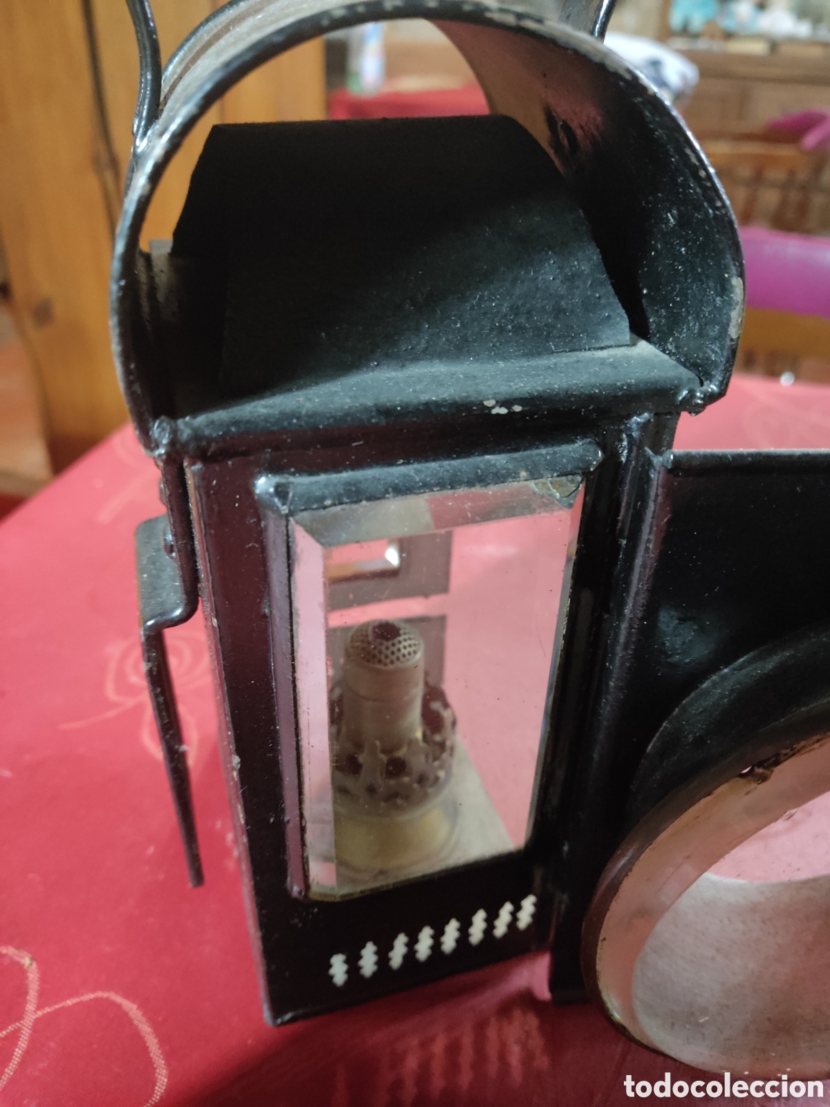 Vintage: Antiguo farol ( altura 26 cm ) - Foto 5