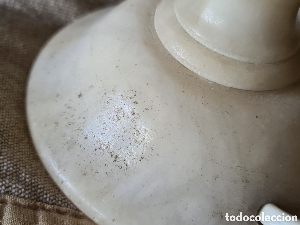 Vintage: Lampara de sobremesa con pie de marmol - Foto 5