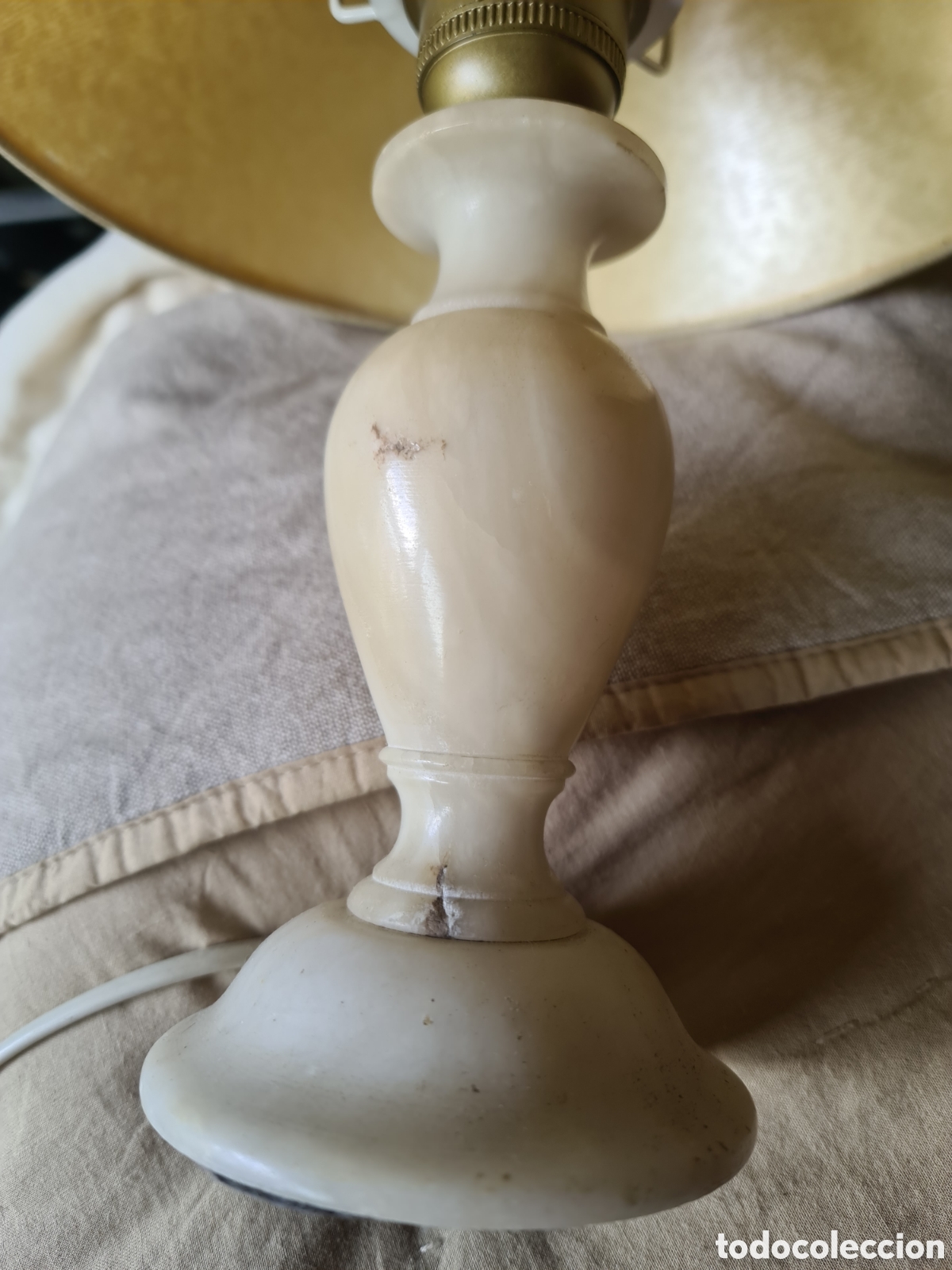 Vintage: Lampara de sobremesa con pie de marmol - Foto 10