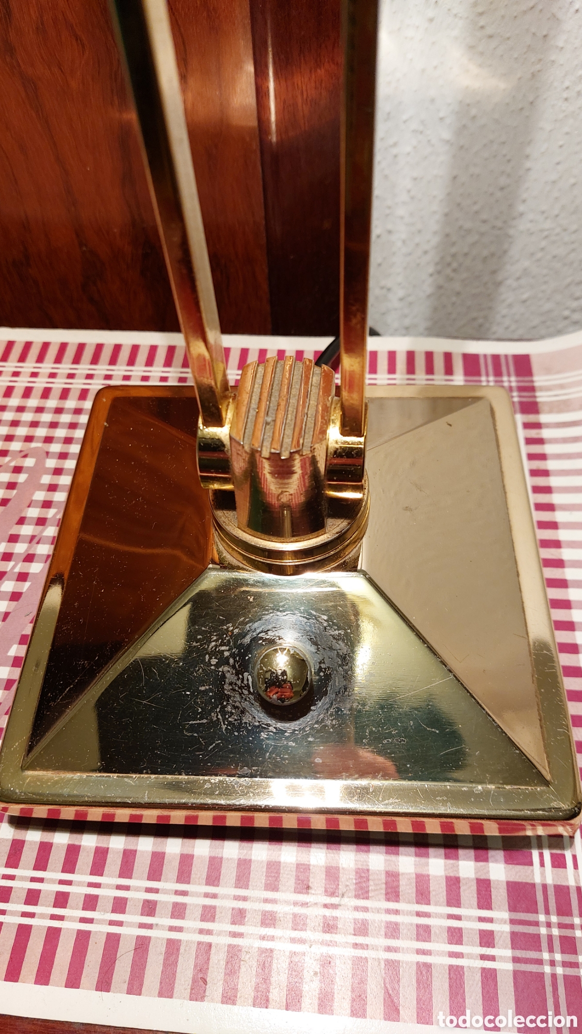 Vintage: Gran Lampara de bronce de escritorio - Foto 4