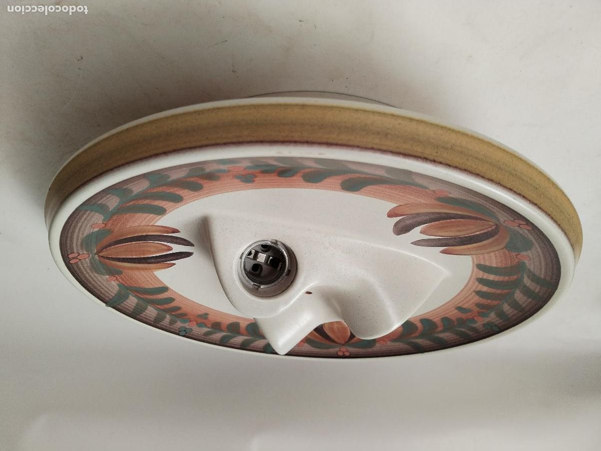 Vintage: lampara de techo en ceramica portaceli - Foto 4