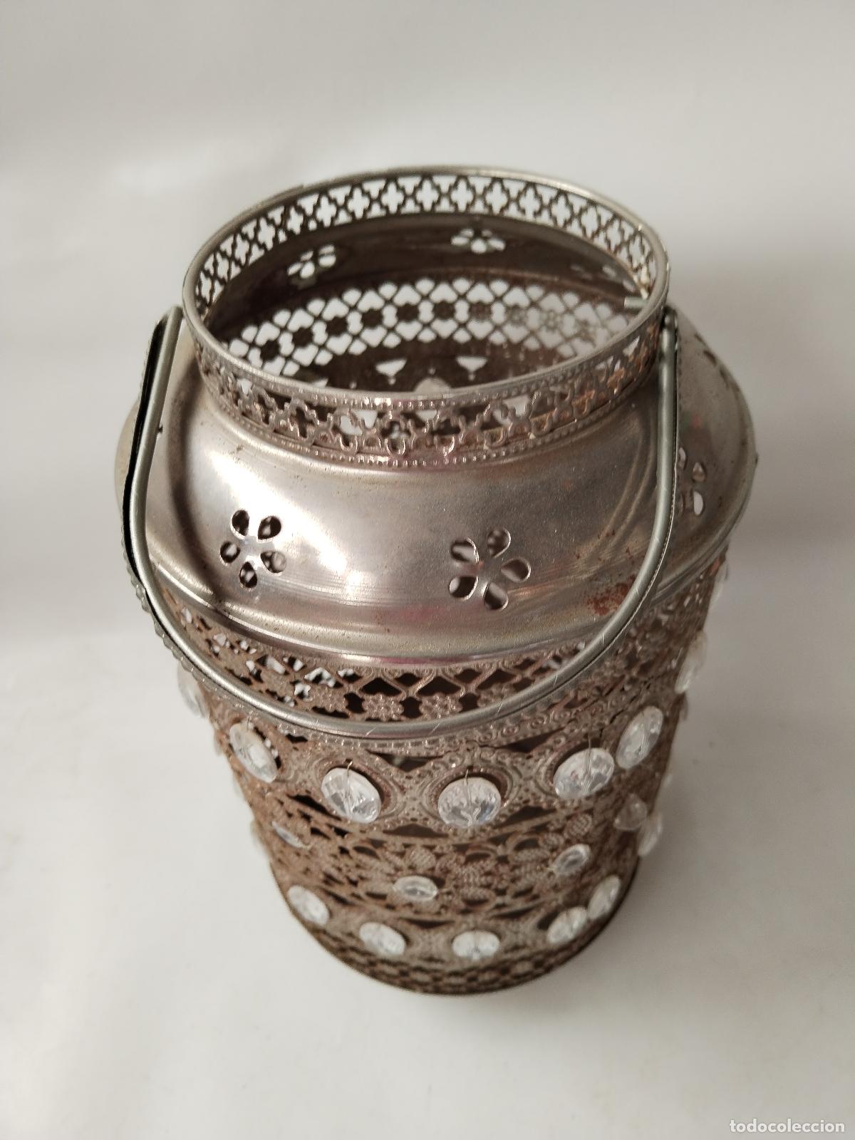 Vintage: lampara farol de metal - Foto 2