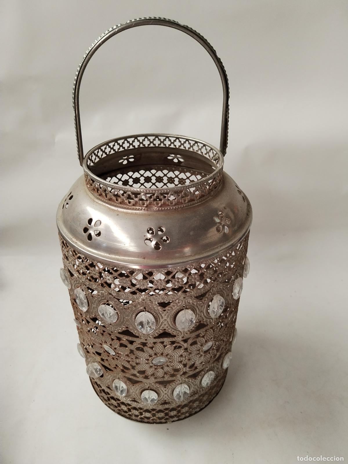 Vintage: lampara farol de metal - Foto 4