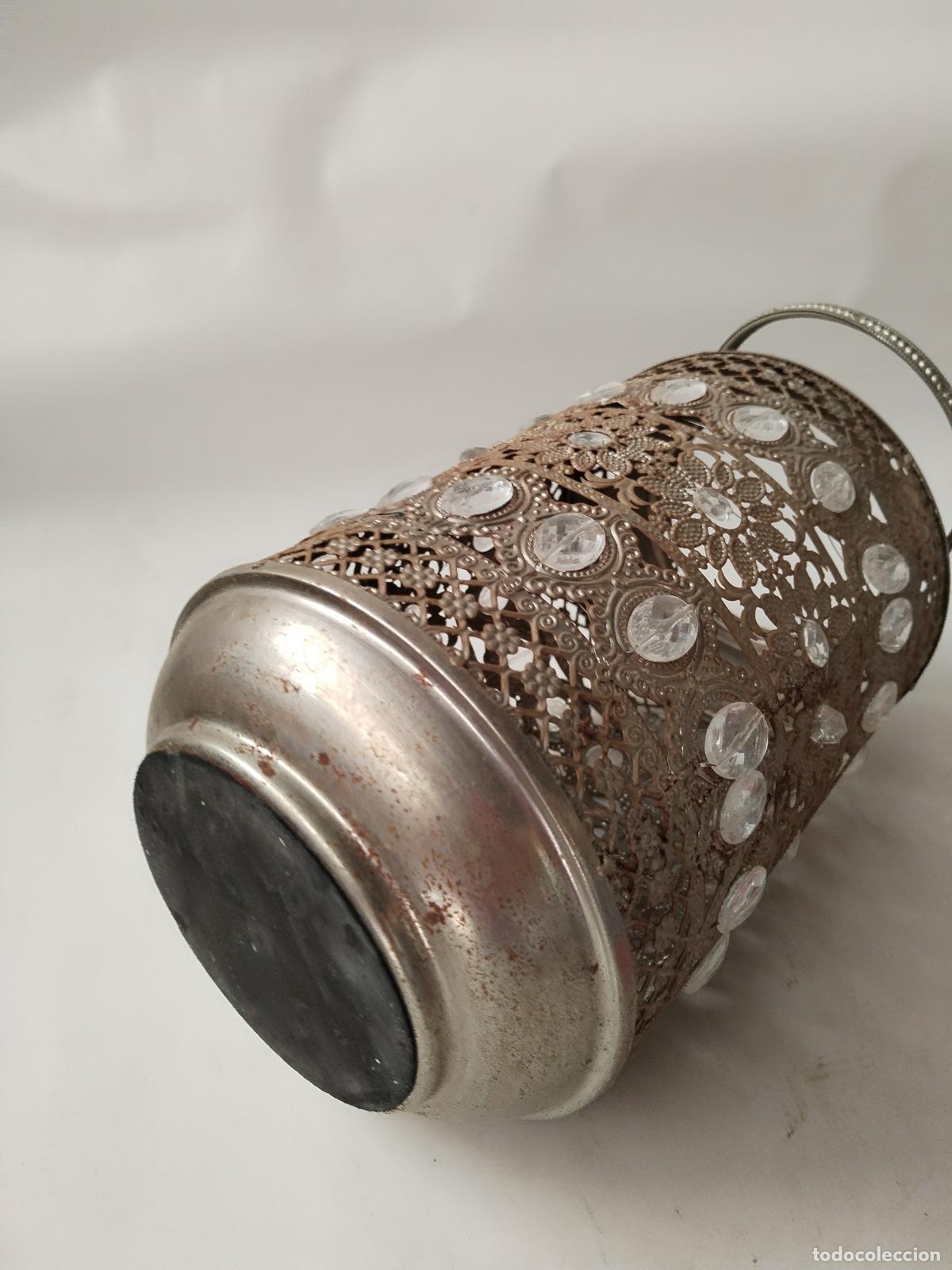 Vintage: lampara farol de metal - Foto 5
