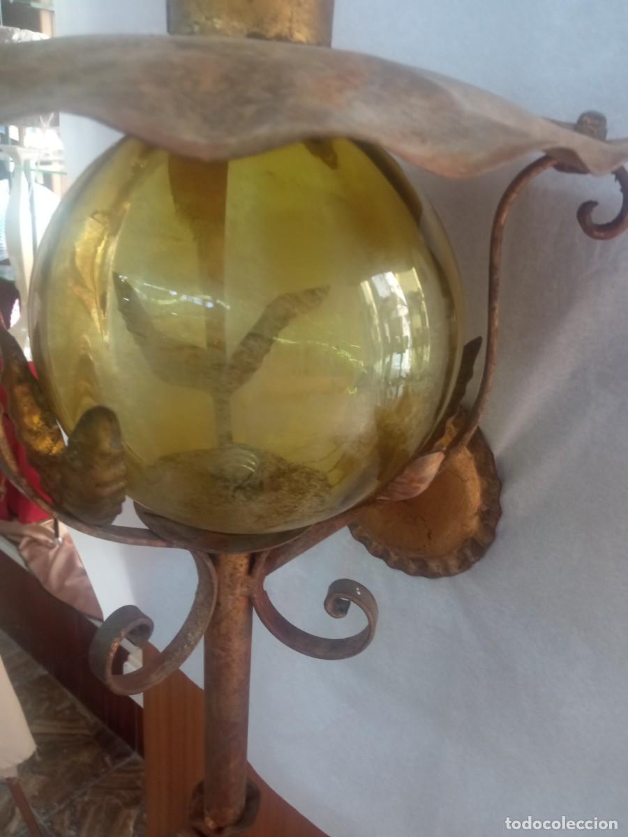 Vintage: Farol de pared de forja a&ntilde;os 70 - Foto 4