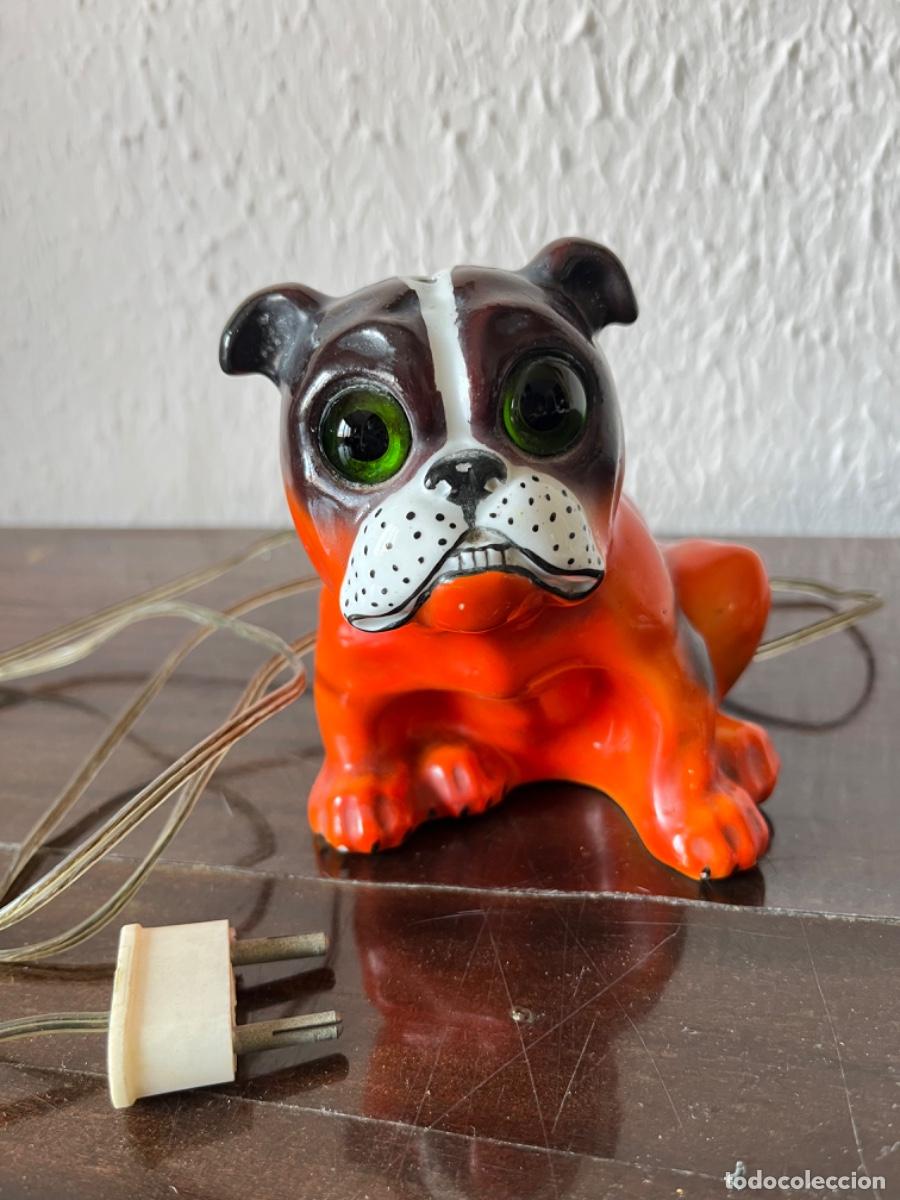 Vintage: L&aacute;mpara de mesa Art Deco perro - Foto 1