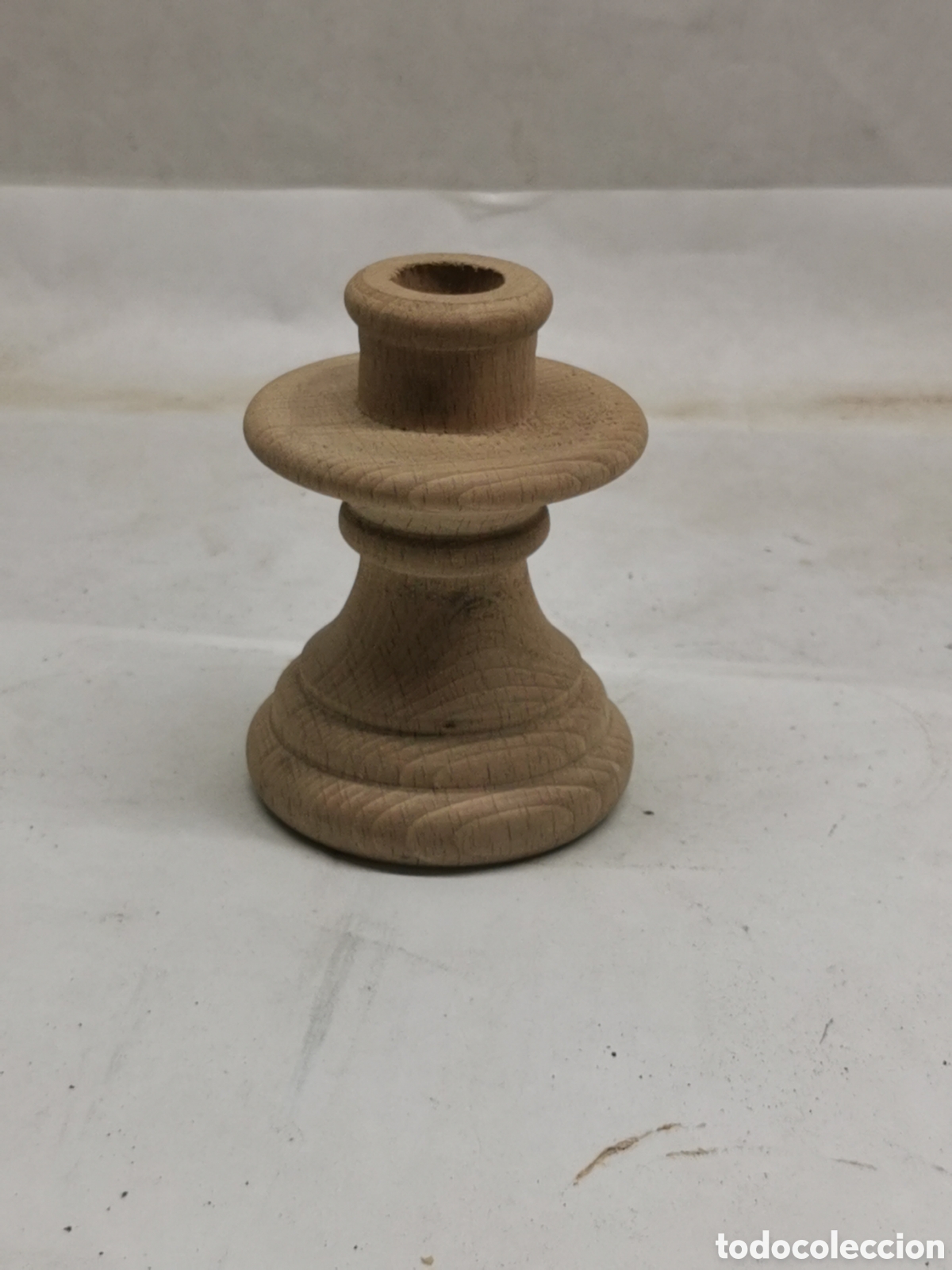 Vintage: Peque&ntilde;o candelabro madera - Foto 3