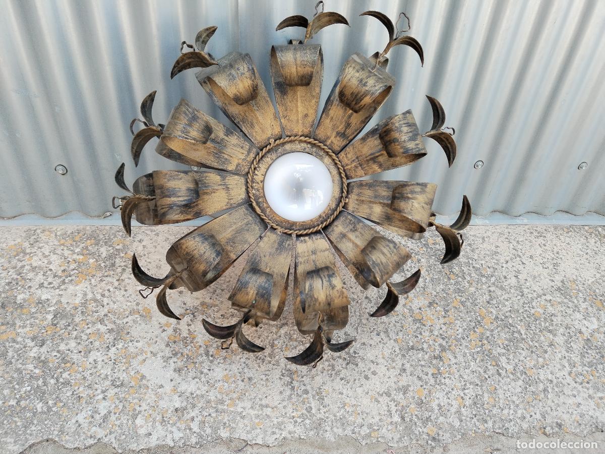 Vintage: lampara sol de techo sol de metal - Foto 1