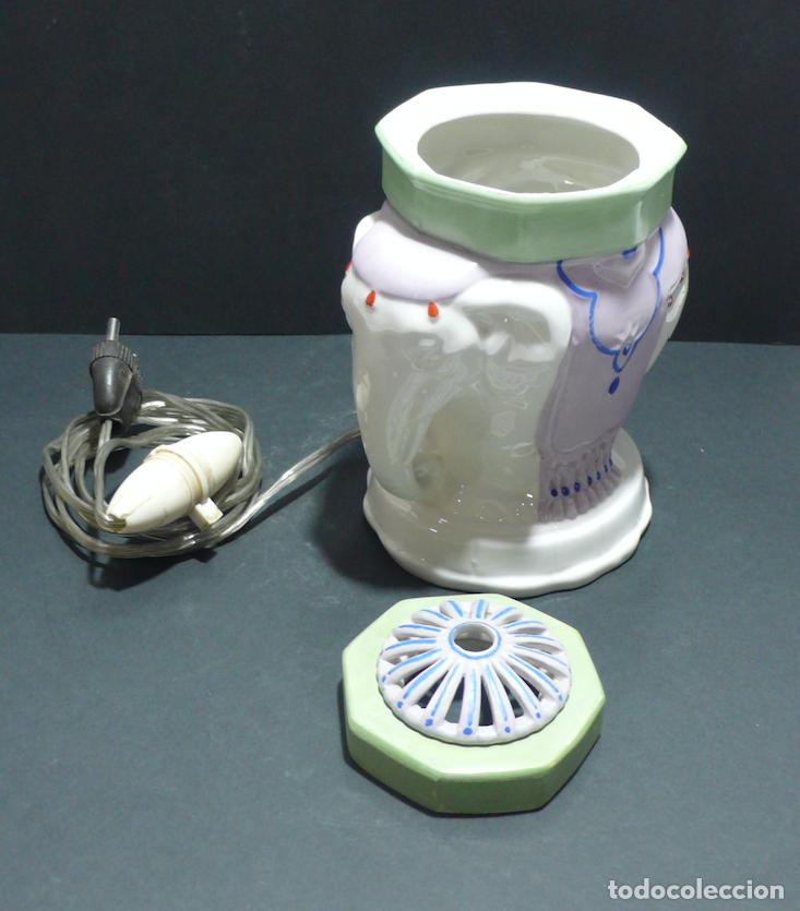Vintage: PEQUE&Ntilde;A LAMPARA EN CERAMICA - Foto 3