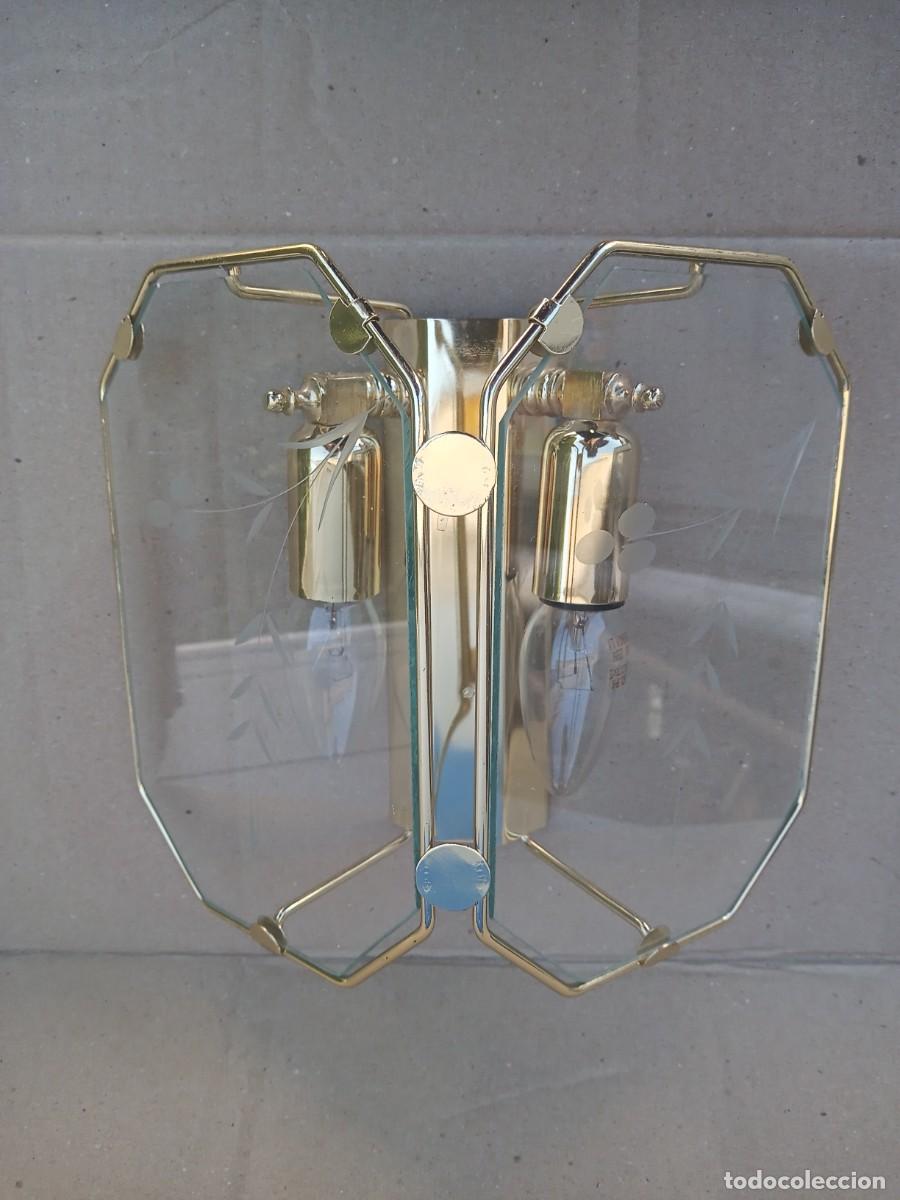 Vintage: BONITO APLIQUE DE CRISTAL Y LATON - Foto 1