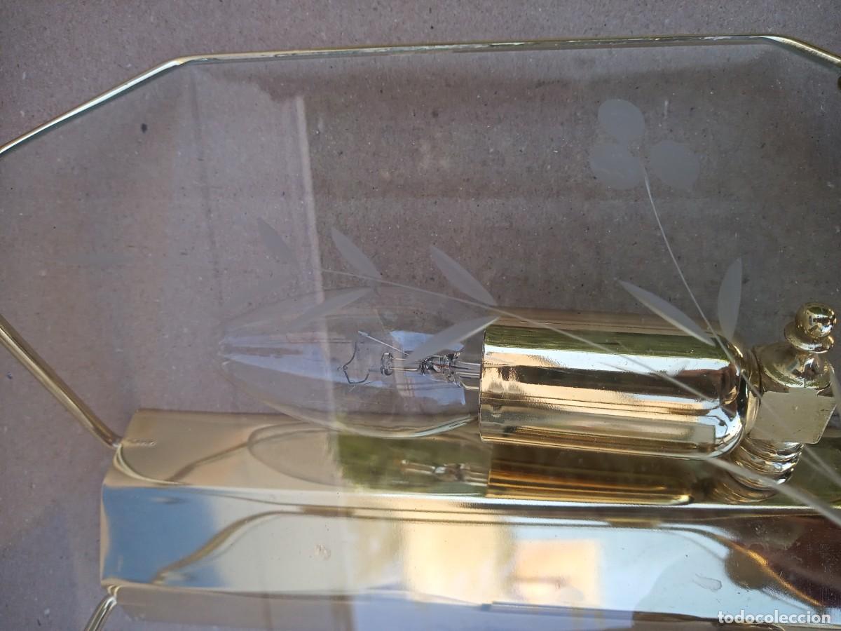 Vintage: BONITO APLIQUE DE CRISTAL Y LATON - Foto 3