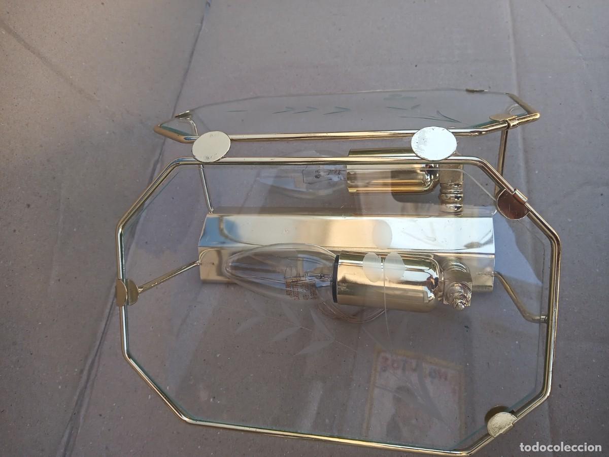 Vintage: BONITO APLIQUE DE CRISTAL Y LATON - Foto 5