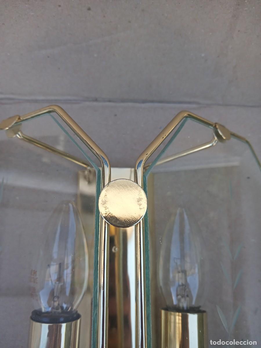 Vintage: BONITO APLIQUE DE CRISTAL Y LATON - Foto 7