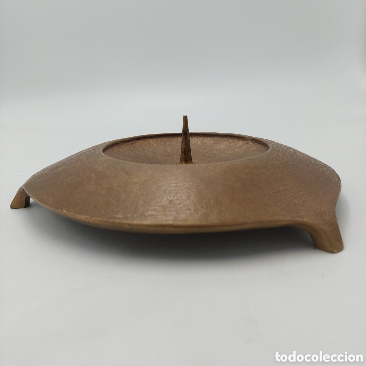 Vintage: Candelabro brutalista lat&oacute;n - Foto 3