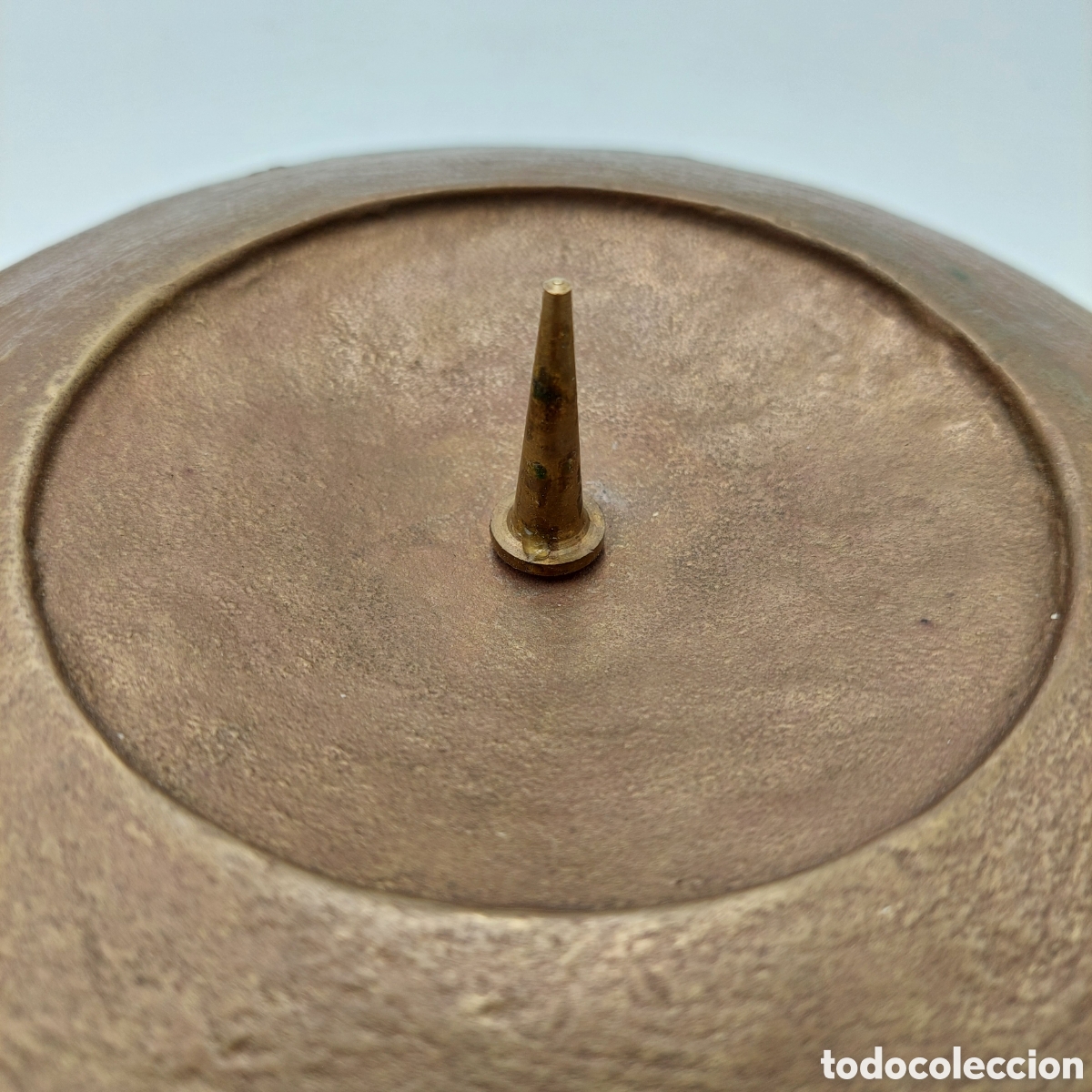 Vintage: Candelabro brutalista lat&oacute;n - Foto 4