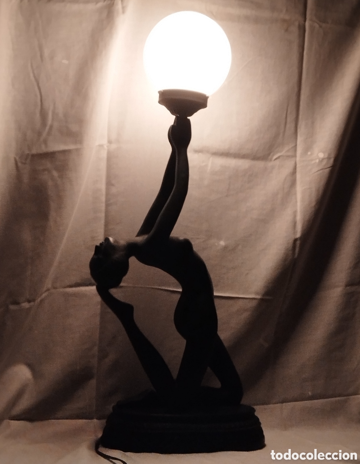 Vintage: Lampara de mesa Art Deco , a&ntilde;os 70 - Foto 5