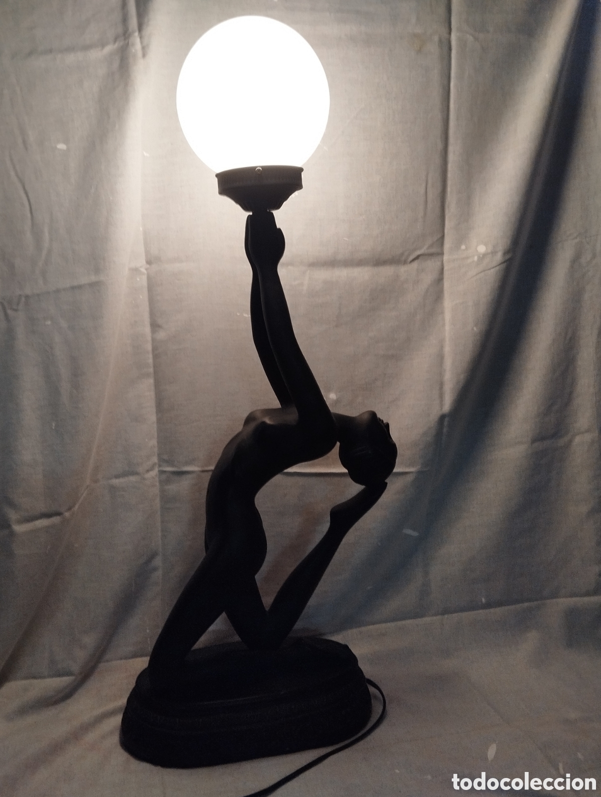 Vintage: Lampara de mesa Art Deco , a&ntilde;os 70 - Foto 16