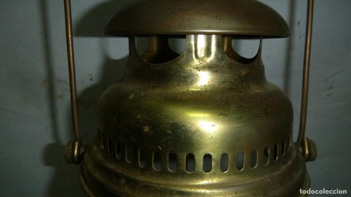 Vintage: ANTIGUA LAMPARA LATON - Foto 4