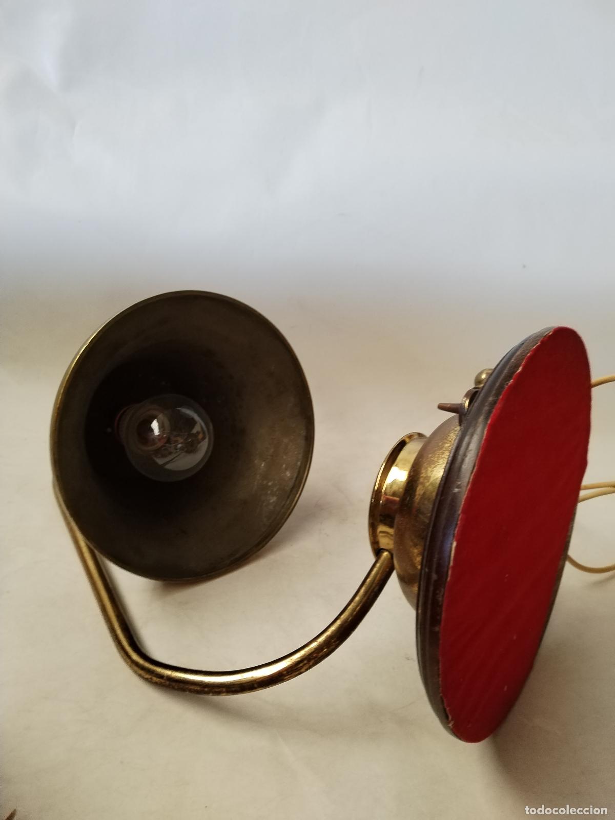 Vintage: lampara campana de bronce vintage - Foto 2
