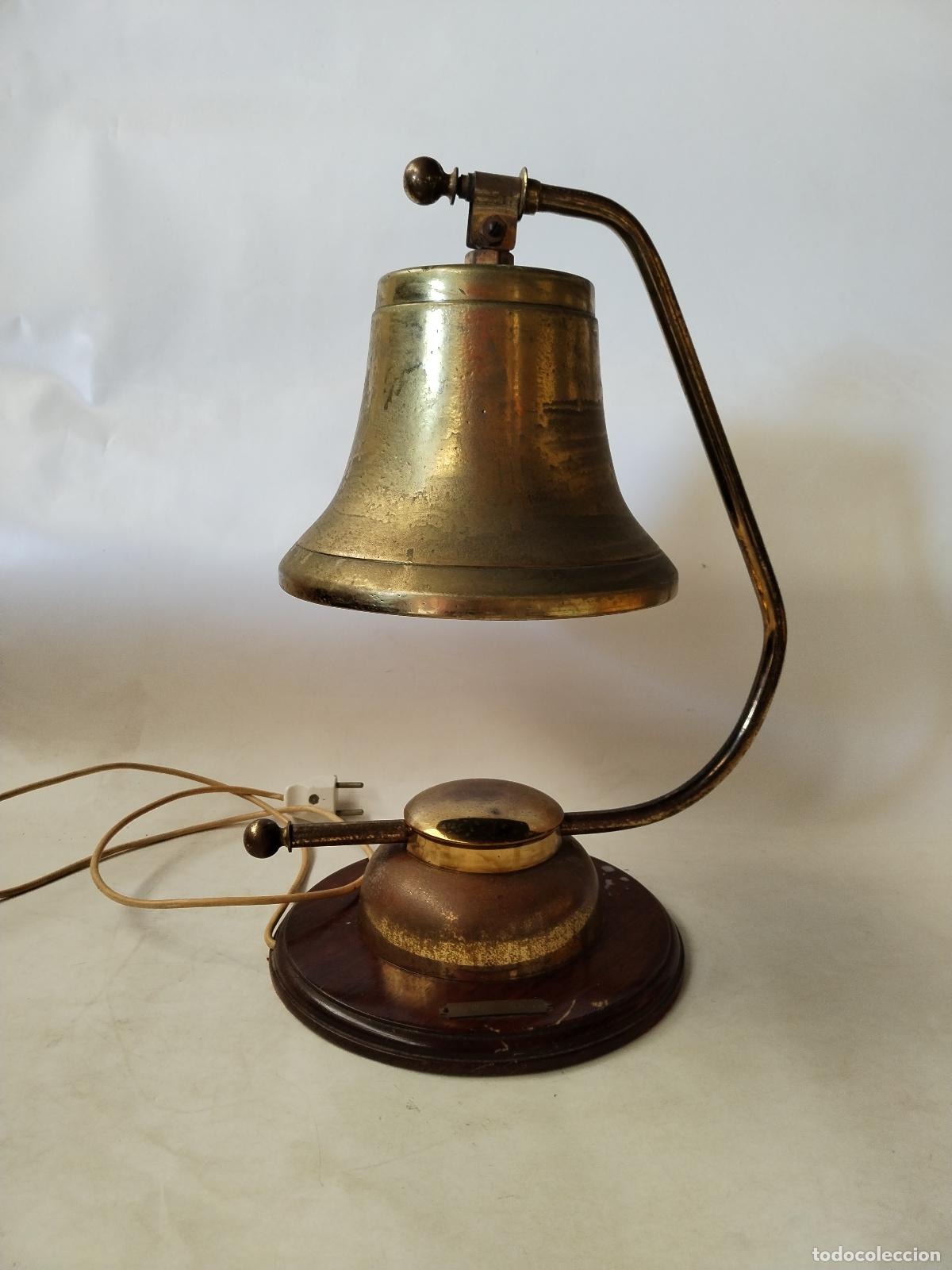 Vintage: lampara campana de bronce vintage - Foto 7