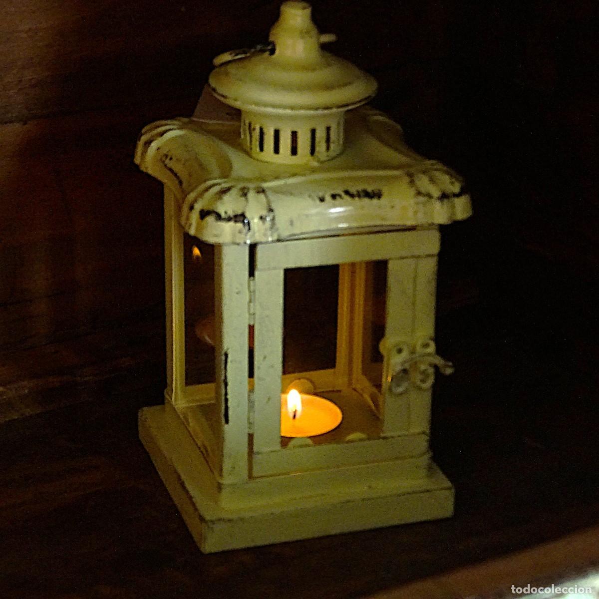 Vintage: Farol de metal envejecido - Foto 1