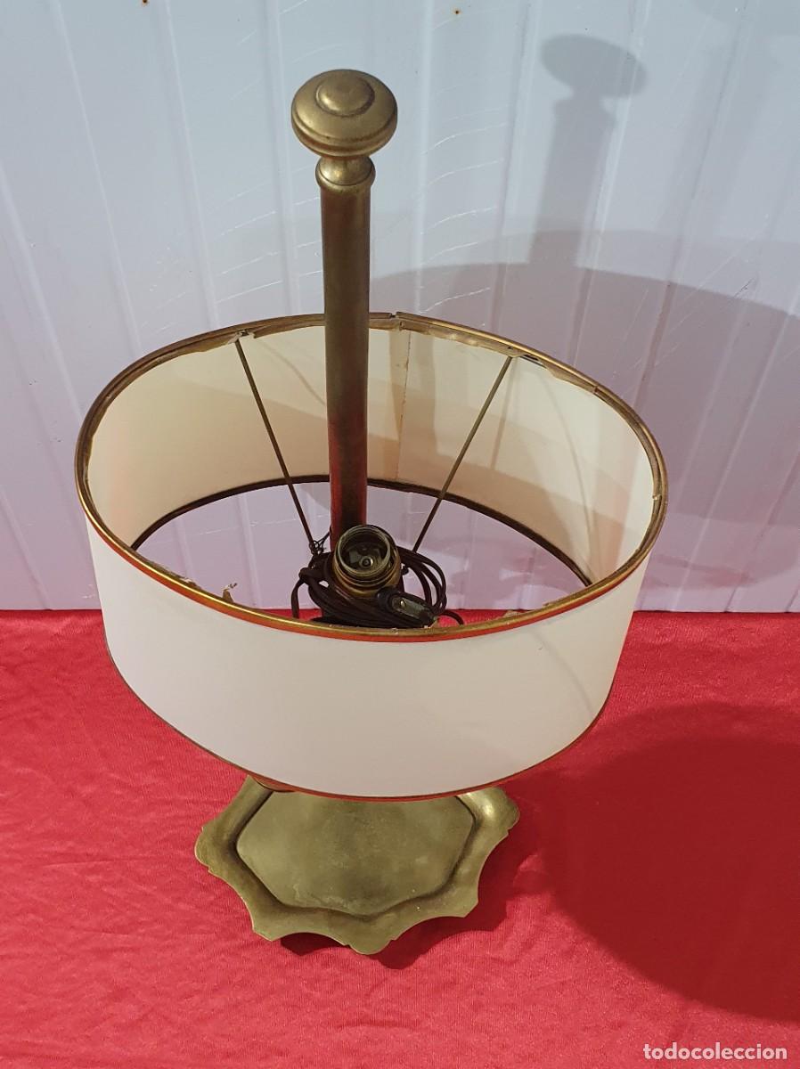 Vintage: Lampara de sobremesa en bronce - Foto 4