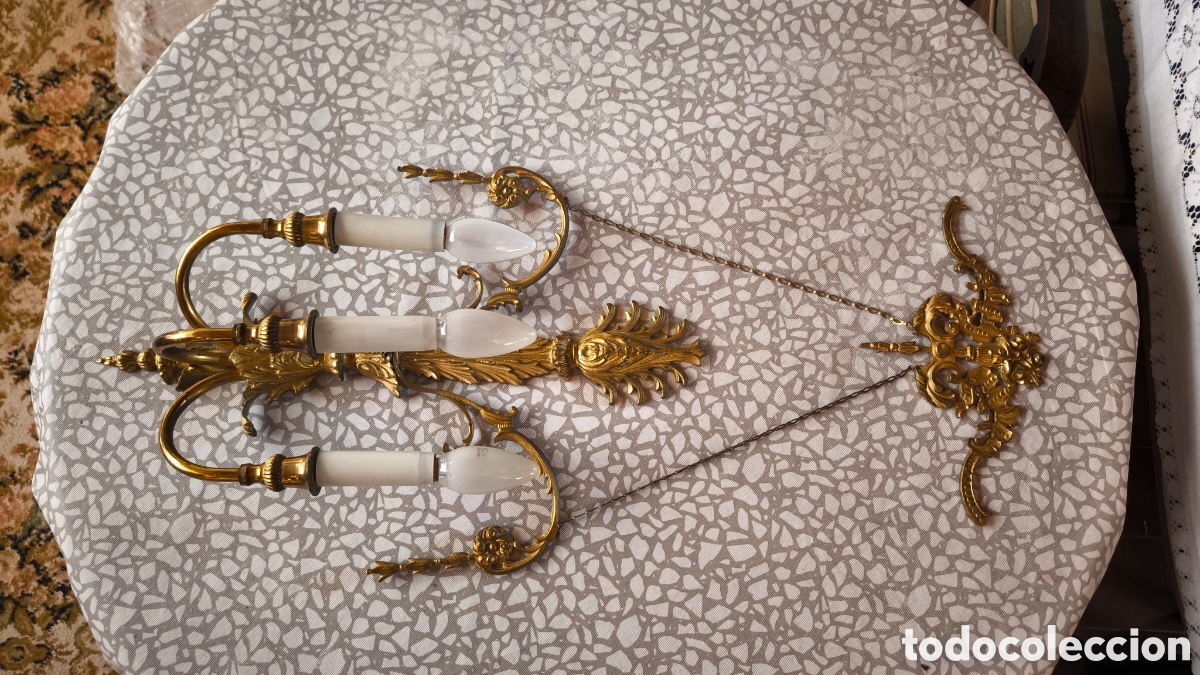 Vintage: Lampara de pared el&eacute;ctrica - Foto 2