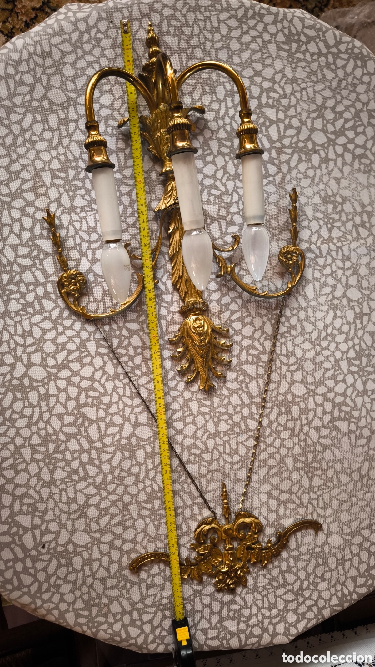 Vintage: Lampara de pared el&eacute;ctrica - Foto 3
