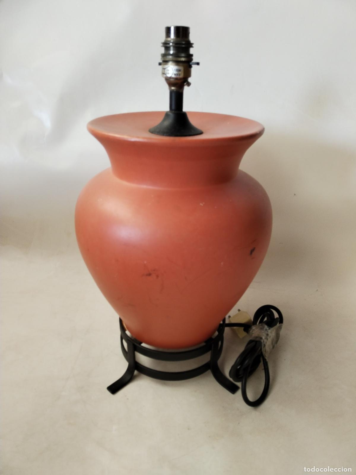 Vintage: lampara vintage de ceramica - Foto 2