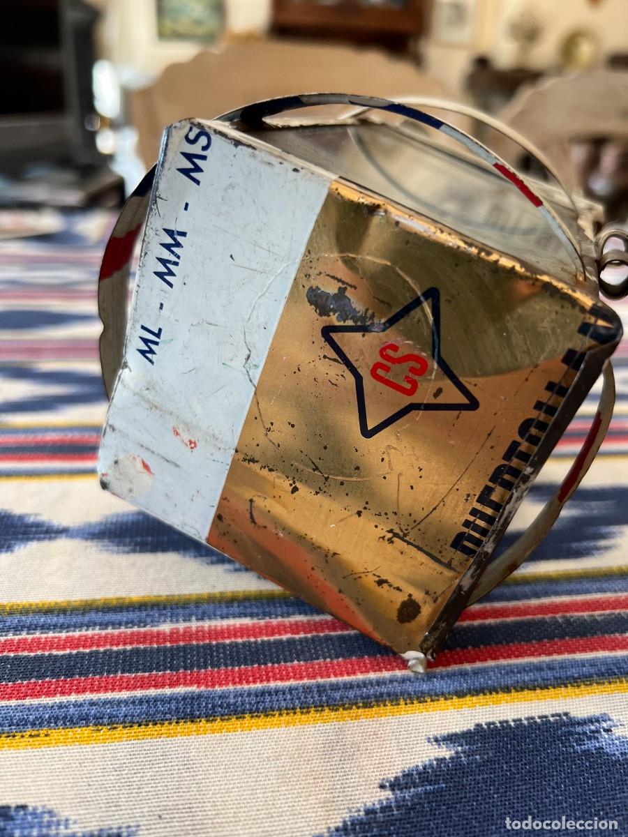 Vintage: Farolillo hecho a mano con latas de aceite de coche - Foto 4