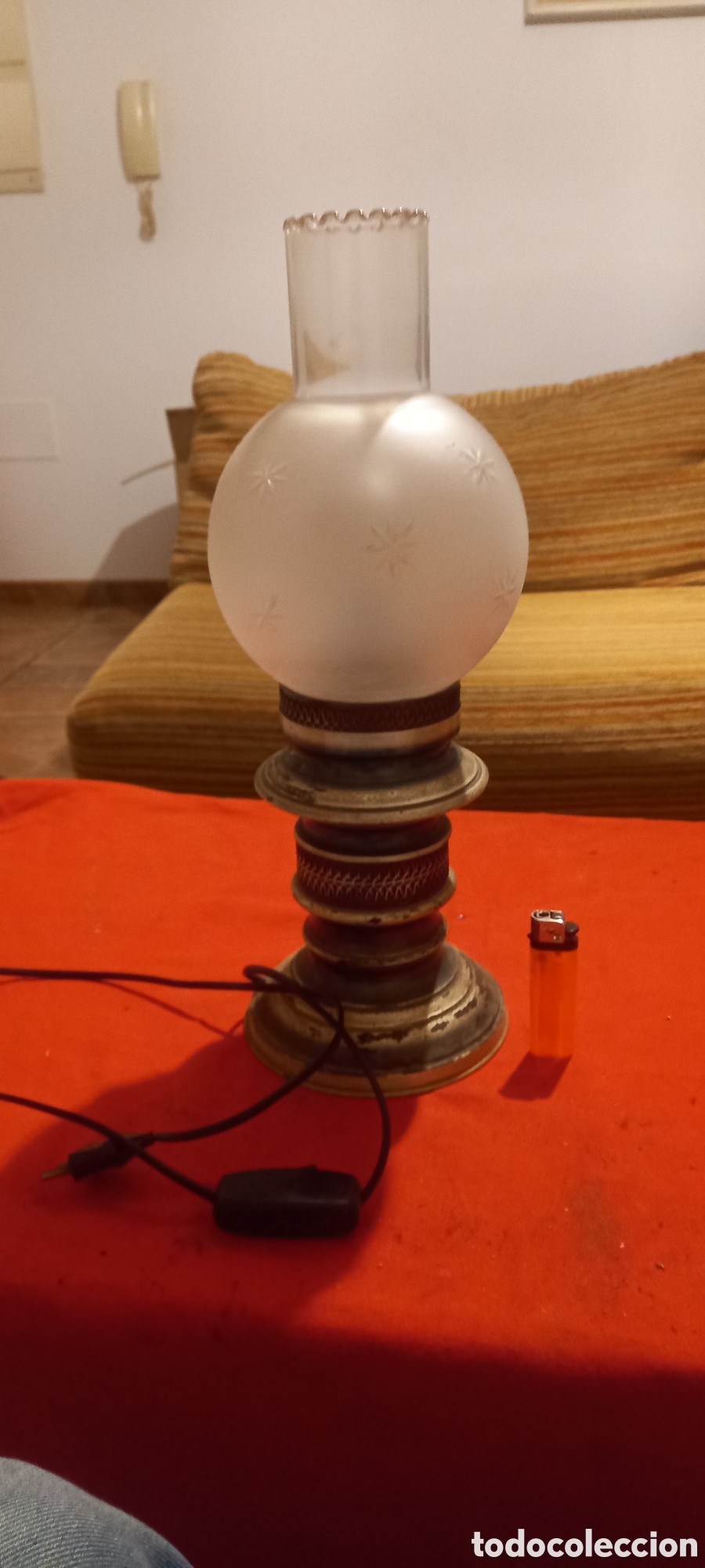 Vintage: L&aacute;mpara el&eacute;ctrica en perfecto estado - Foto 1