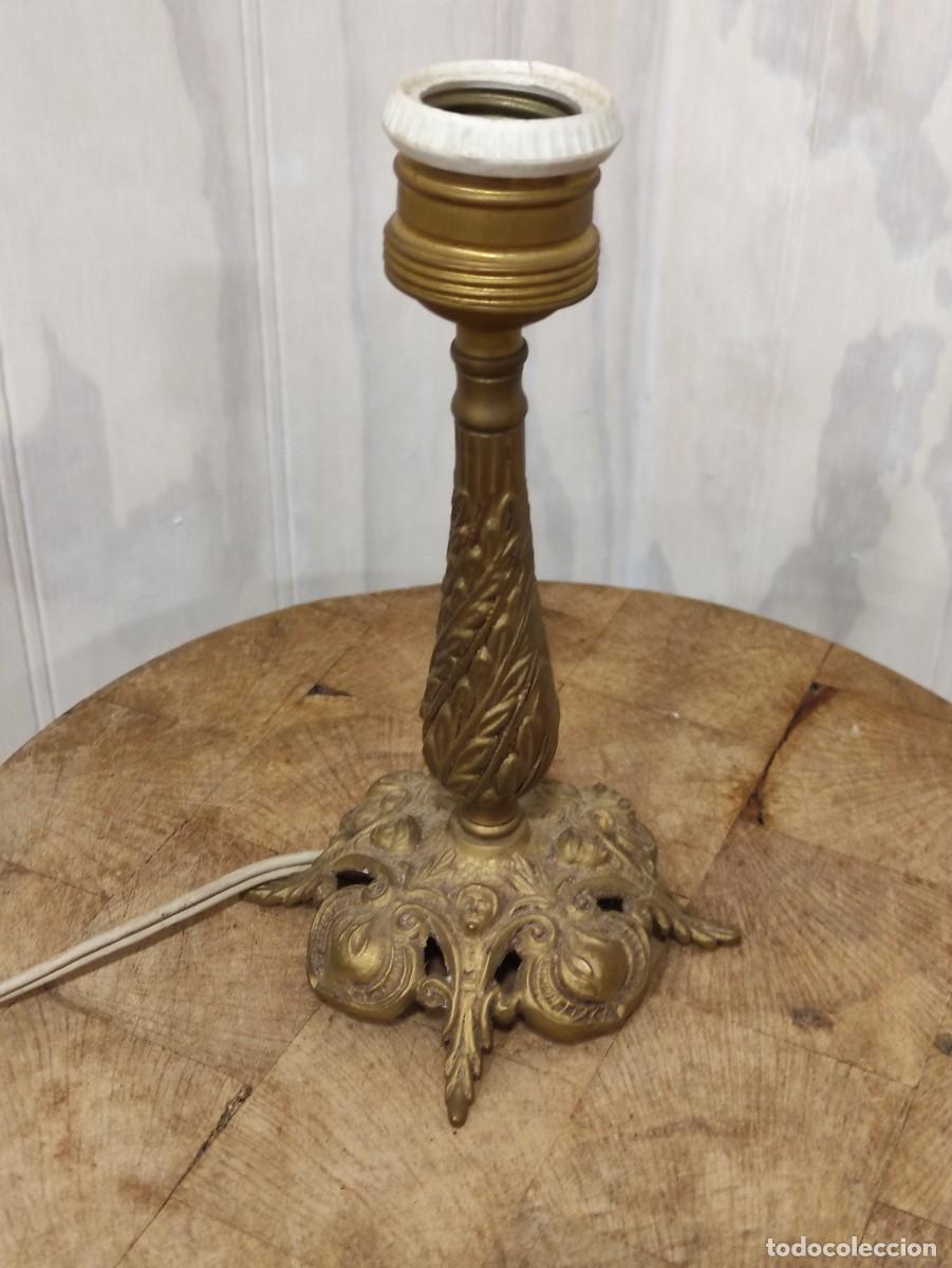 Vintage: Lampara sobremesa laton - Foto 3