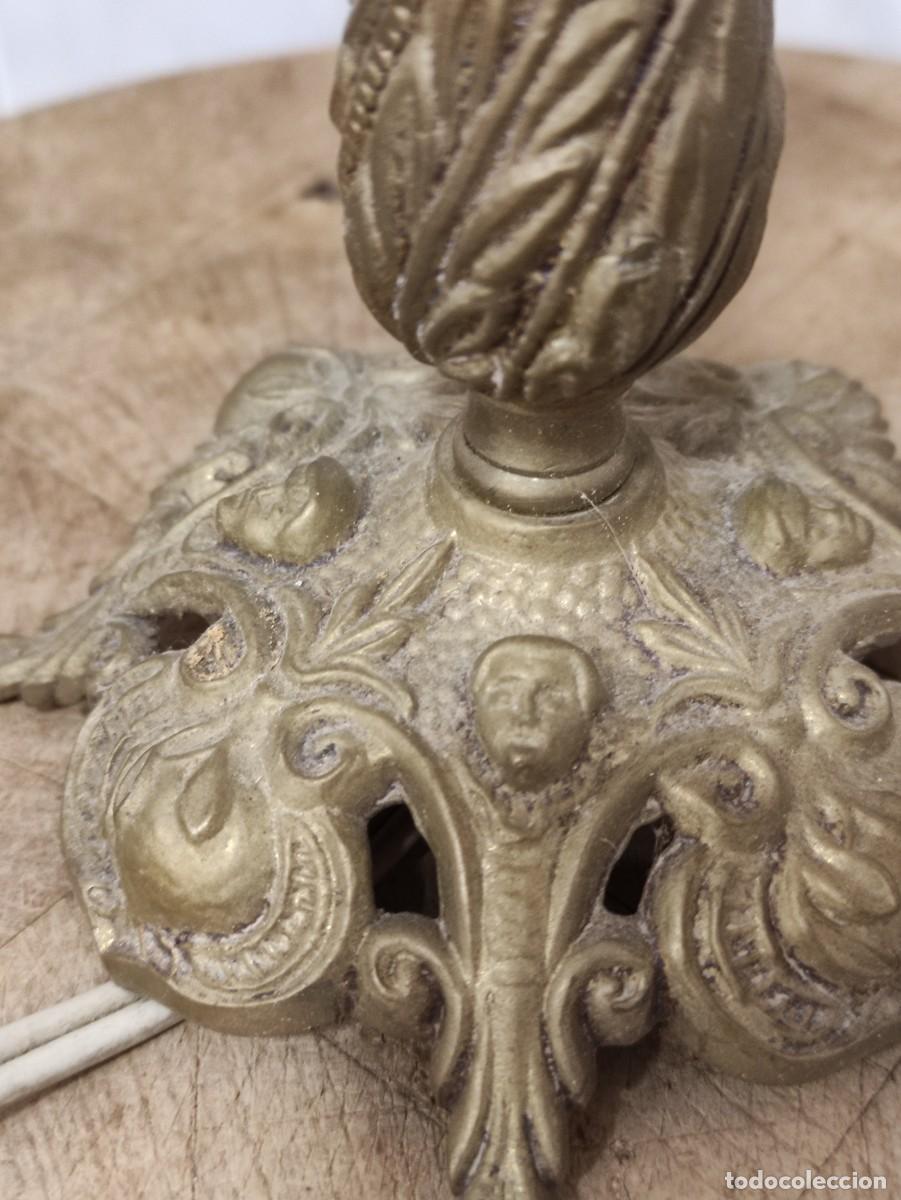 Vintage: Lampara sobremesa laton - Foto 4