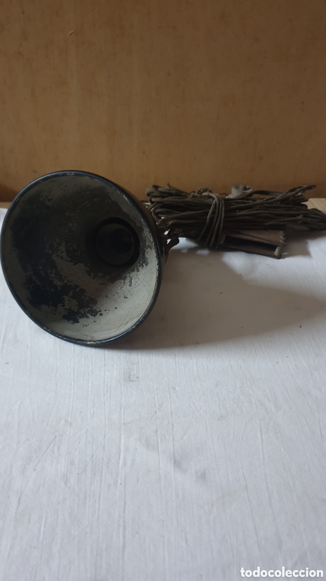 Vintage: L&Aacute;MPARA FLEXO INDUSTRIAL NEGRA - Foto 2