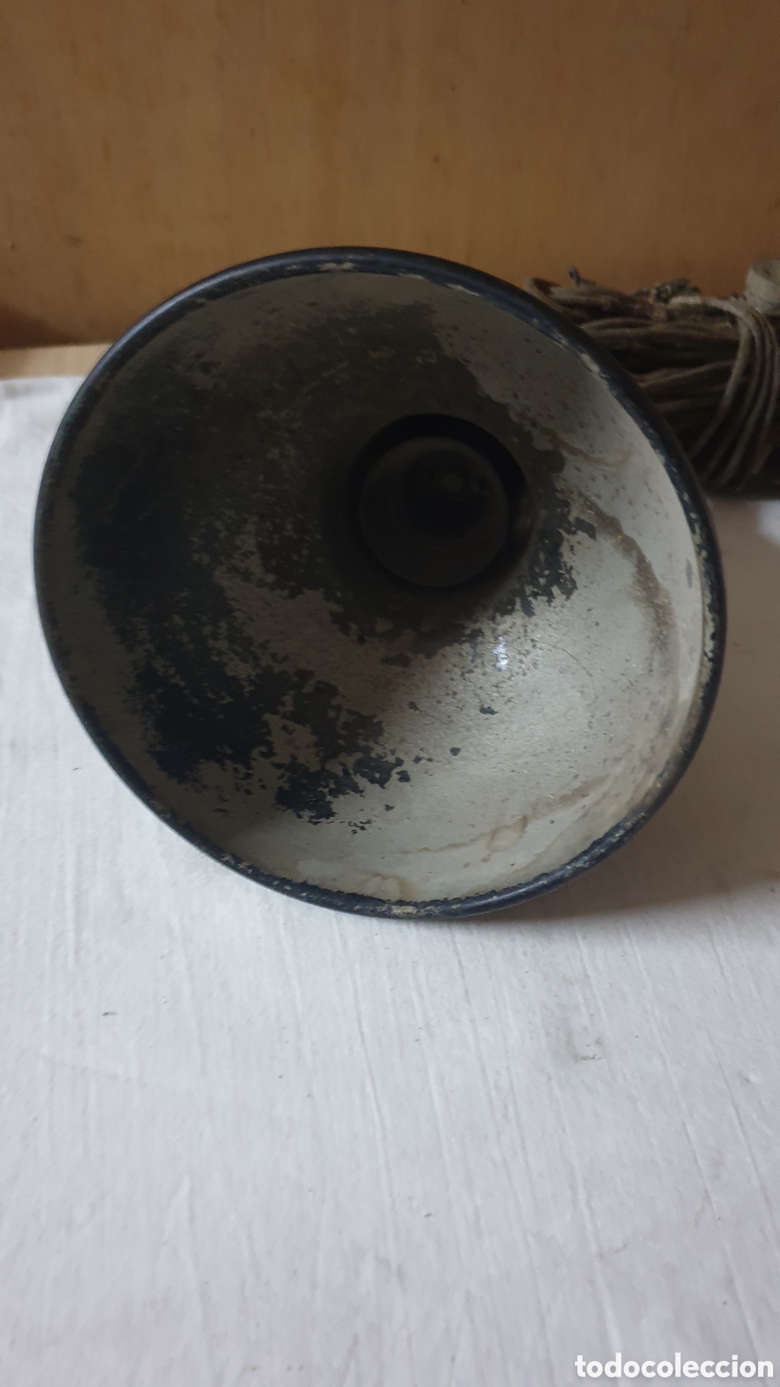 Vintage: L&Aacute;MPARA FLEXO INDUSTRIAL NEGRA - Foto 3