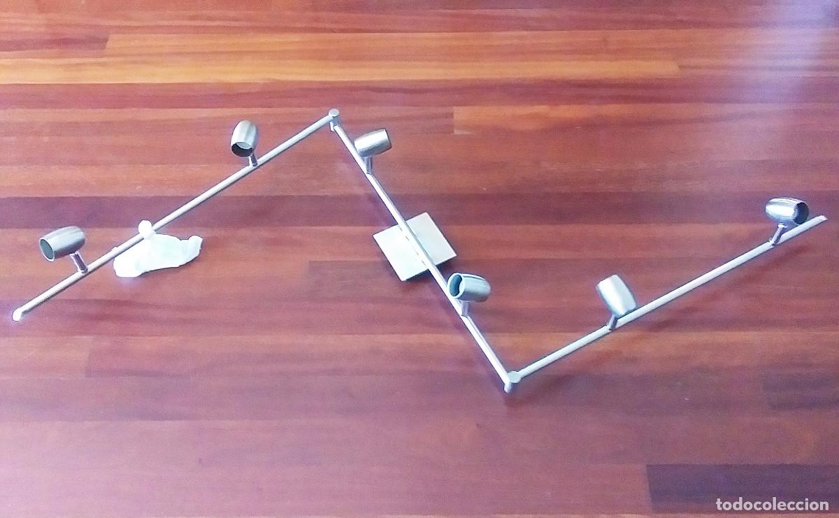 Vintage: L&aacute;mpara de 6 focos, adaptable. - Foto 2