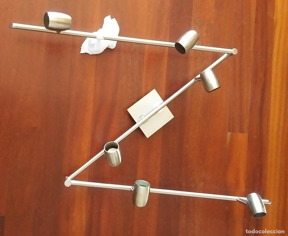 Vintage: L&aacute;mpara de 6 focos, adaptable. - Foto 3