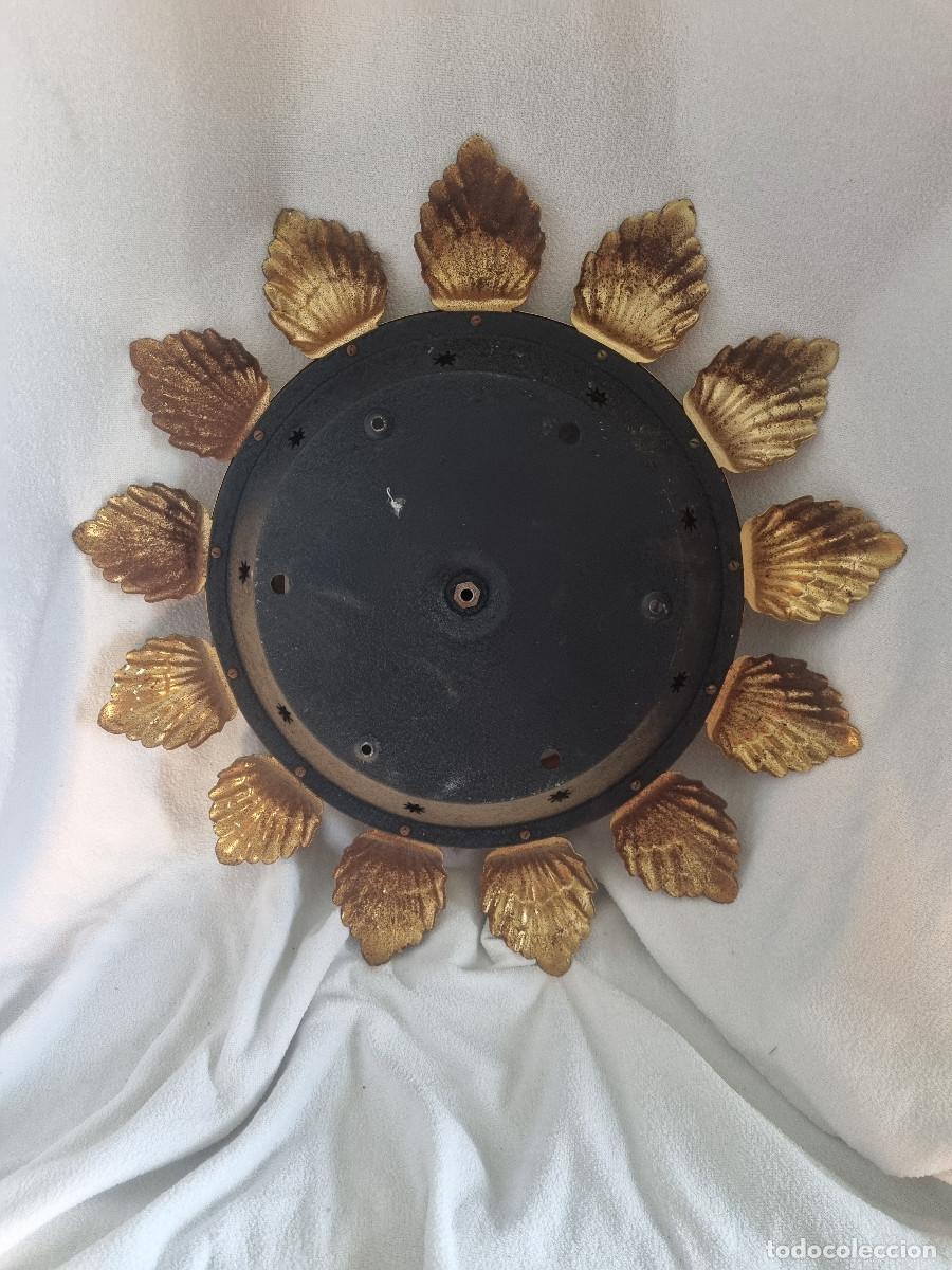 Vintage: ORIGINAL L&Aacute;MPARA / PLAFON EN FORMA DE SOL. A&Ntilde;OS 70. - Foto 3
