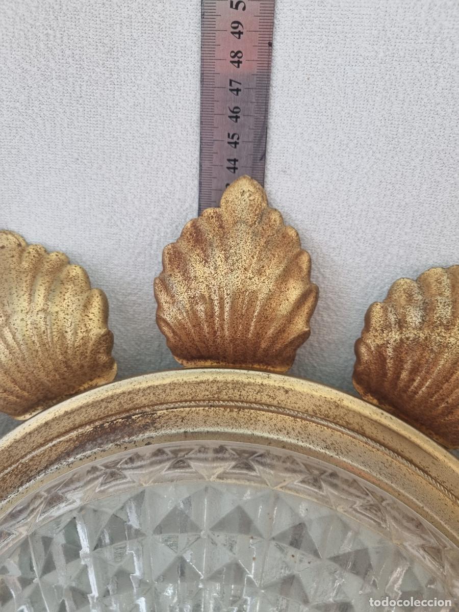 Vintage: ORIGINAL L&Aacute;MPARA / PLAFON EN FORMA DE SOL. A&Ntilde;OS 70. - Foto 5