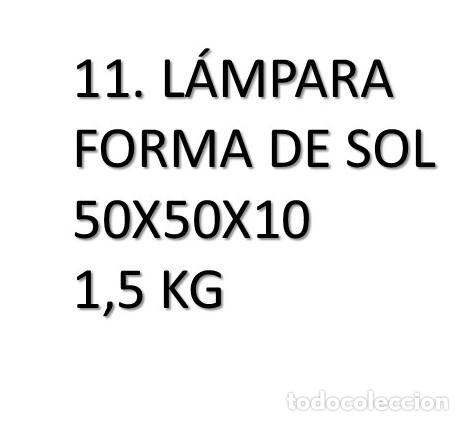 Vintage: ORIGINAL L&Aacute;MPARA / PLAFON EN FORMA DE SOL. A&Ntilde;OS 70. - Foto 6