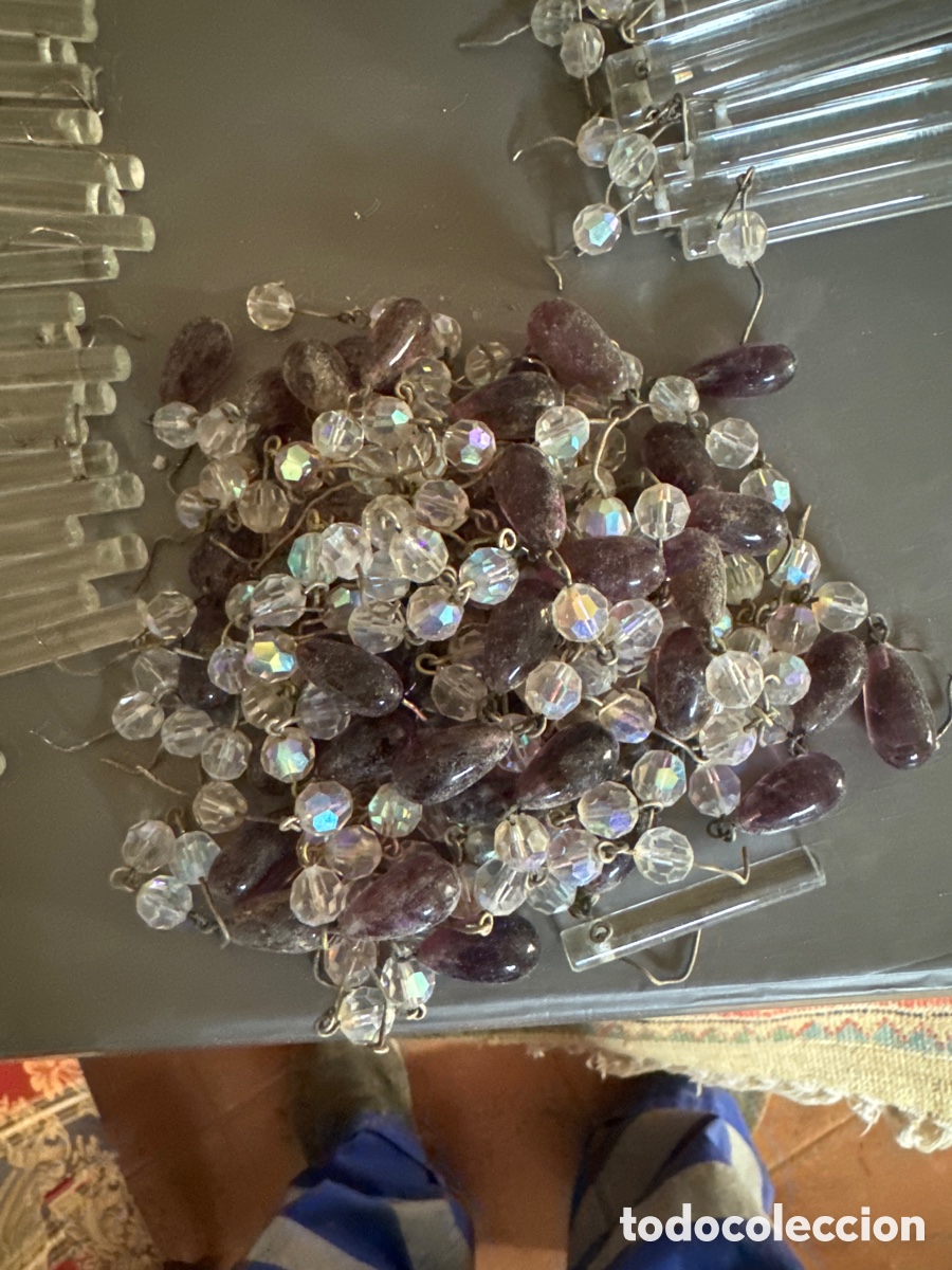 Vintage: Piezas de cristal para l&aacute;mpara - Foto 6
